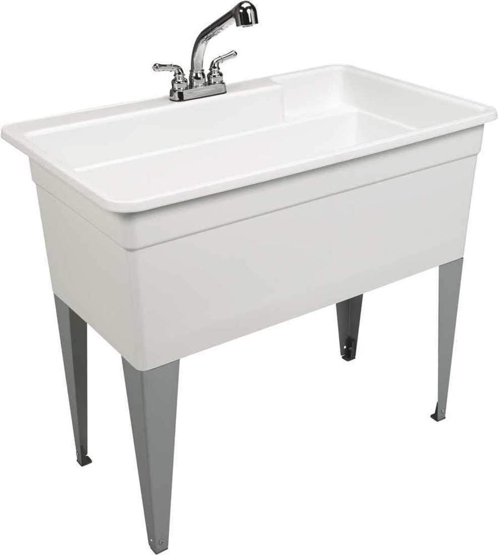 28CF Big Tub Utilatub Combo Utility Tub, 24" x 40", White