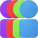 8 Pcs Jar Opener Gripper Pads,Rubber Multi-function Opener for Seniors with Arthritis or Weak Hands,Kitchen Coaster and Heat Insulation Pad Included