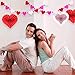 Blulu Valentine Gift Paper Kit Party Decorations, Multicolor Tissue Paper Flowers Bunting Hanging Fan for Party Decorations