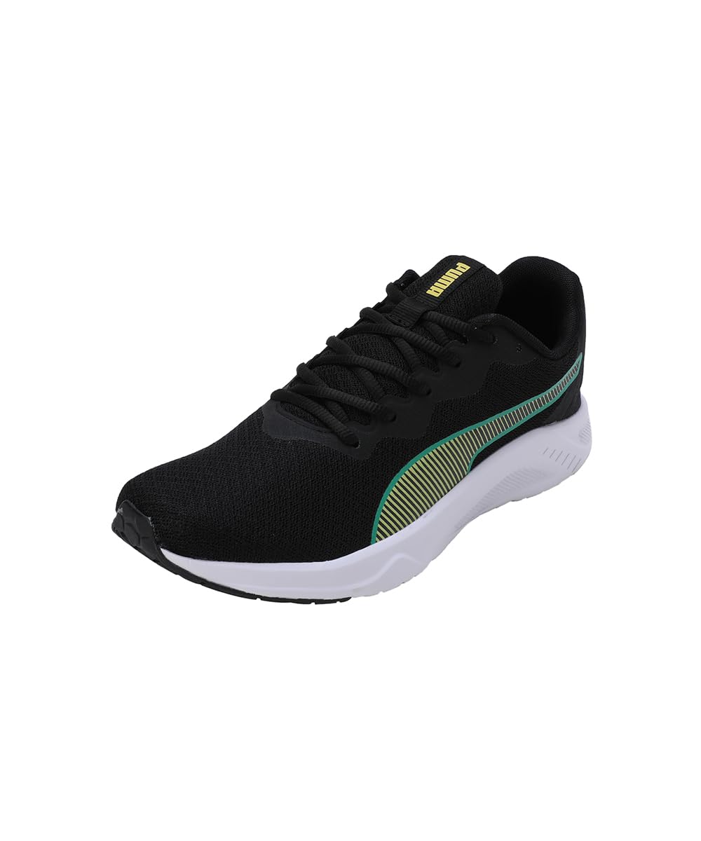 Puma Mens Diffuse Black-Pele Yellow-Archive Green Running Shoe - 10 UK (31075501) (B0CKYR2WGK) Amazon Price History, Amazon Price Tracker