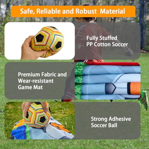 Enjoyfly SOCCER Ball Game Mat Set -Outdoor/Indoor/Backyard/Mini Soccer Toys Games Set,Outdoor Play Equipment Indoor Soccer Set,Gift thumb #4