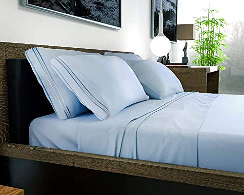 image for DREAMCARE 6 Piece Deep Pocket Sheets Microfiber Sheets Bed Sheets Bedd