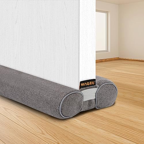 MAGZO Twin Door Draft Stopper 40 Inch Bottom Guard Insulation Door Seal Wind Air
