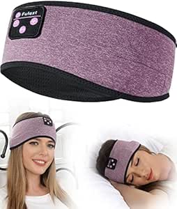 Sleep Headphones Headband Wireless Bluetooth 5.4 - Soft, Breathable, Ultra-Thin Speakers for Side Sleepers, Workout, Airplane Travel, Relaxation asin的图片