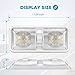 Kohree 12V Led 640 Lumens RV Ceiling Double Dome Light RV Interior Lighting for Trailer Camper with ON/OFF Switch, Natural White 4000-4500K, 48X5050SMD (Pack of 2)