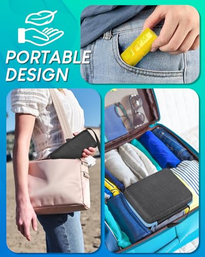 Image of Monthly Pill Organizer 2 Times a Day, with Portable Hard Shell, Pill Cutter, 31-Day Box, Plastic Opening Pick, Monthly & Weekly Stickers, Convenient Medication Management (Blue, 2 Times a Day)