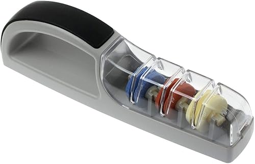 550GB 3 Stage III - Afilador de cuchillos de mano, 2.1, gris