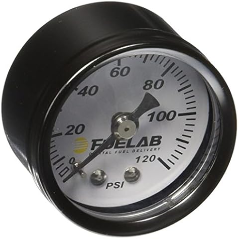 Fuelab 71501 1.5" 0-120 Psi EFI Fuel Pressure Gauge,Small Cover