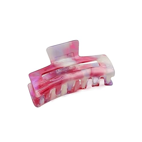 Miniatura 1 de Pinza para el cabello para mujer, accesorios para el cabello, pinza rectangular de acetato de color mágico, pinza para el cabello de 3.1 in, pinza