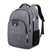 Laptop Backpack for Men, Large Anti-Theft Business Travel Backpack with USB Charging Port, Water Resistant College School Computer Bag for Men/Women for 17 Inch Laptop and Notebook