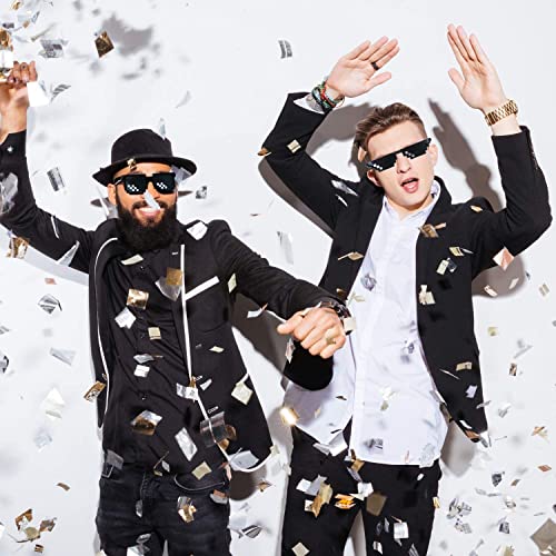 PIQIUQIU Party zonnebril mozaïek bril plezier grappige leuke bril - Image 7