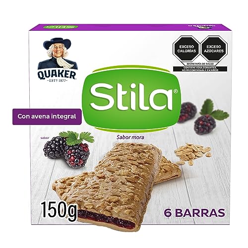 Listado de Barras los más recomendados. 41 Quaker Stila Sabor a Moras Barras De Cereal 150 g, Pack de 6
