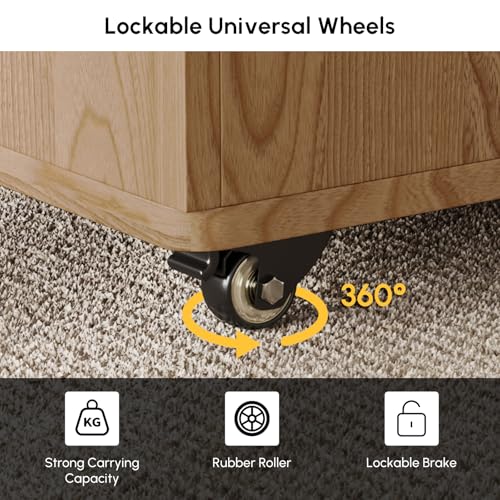 homary Natural Lift Top Coffee Table with Hidden Storage, 3 in 1 Multi-Function Modern Folding Center Table with 4 Stools and Casters