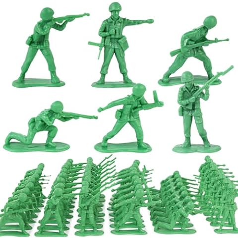 3 otters 80PCS Army Men Action Figures, Plastic Army Men Toy Soldiers Men Soldier Playset for Kids Birthday Cover