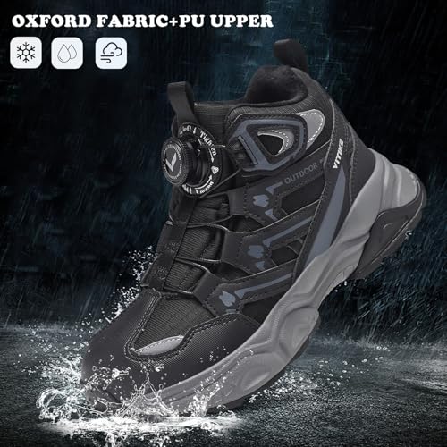 Kids Snow Boots Boys Girls Winter Shoes Warm Waterproof Slip Resistant Outdoor Hiking Walking Boot3