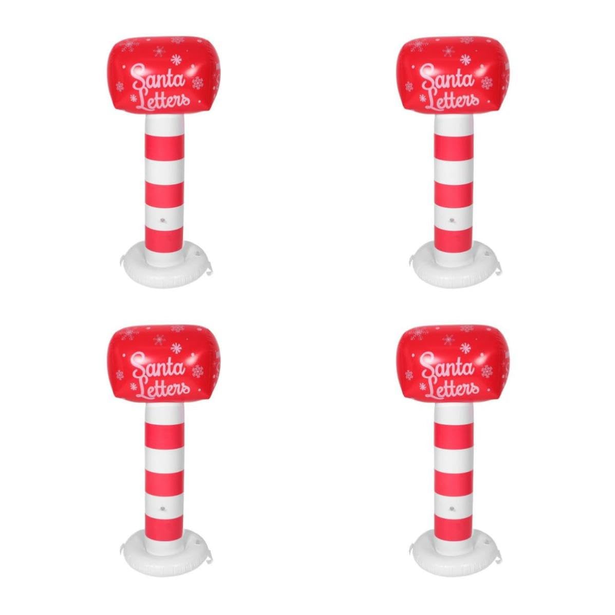 Toddmomy 4 Piezas Buzón Inflable Gigante de Navidad para Exteriores 42