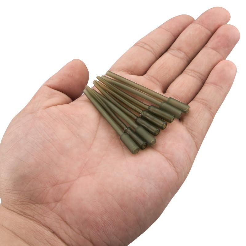 100 Piezas Set de Tubos Anti-enredos ABS para Pesca de Carpa miniatura 6