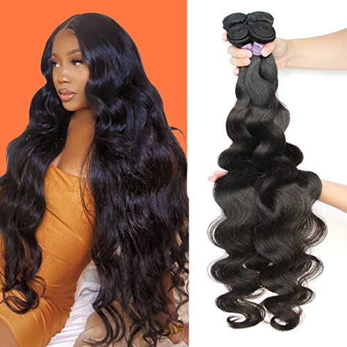 Brazilian Virgin Hair Body Wave 3 Bundles 14"12"10" 100% Unprocessed Brazilian Body Wave Remy Human Hair Extensions