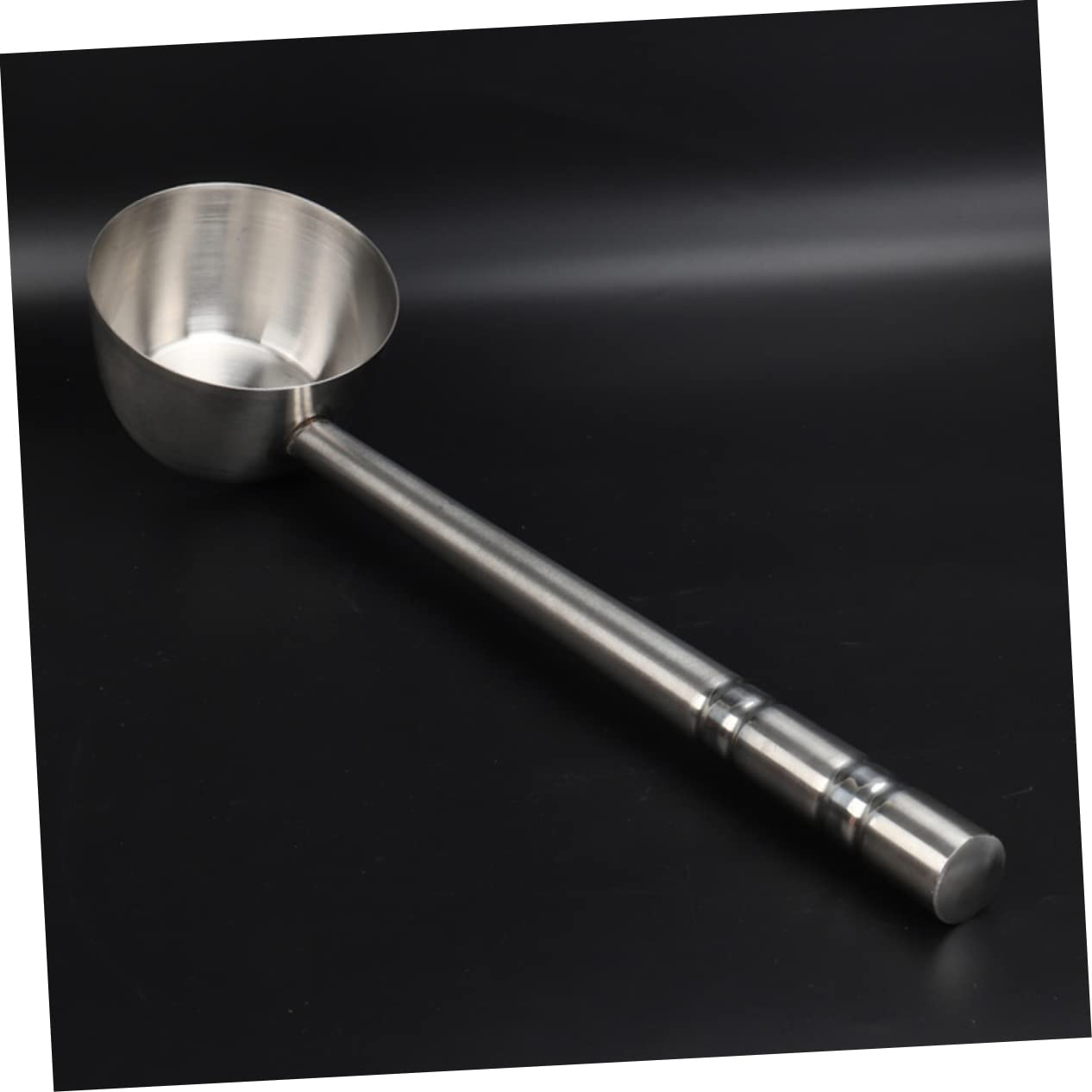 Didiseaon Mestolo per Acqua in Acciaio Inox Mestolo Fondo Piatto Manico lungo Leggero e Facile da Riporre
