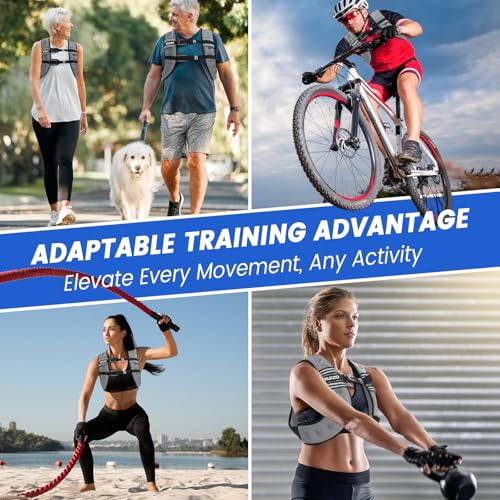 Image of Weighted Vest Woman 6 /8 /12 /16 /20 /25 /30lb Weight Vest for Women Men Body Weight Vests for Walking Strength Training Running Workout Jogging Fitness