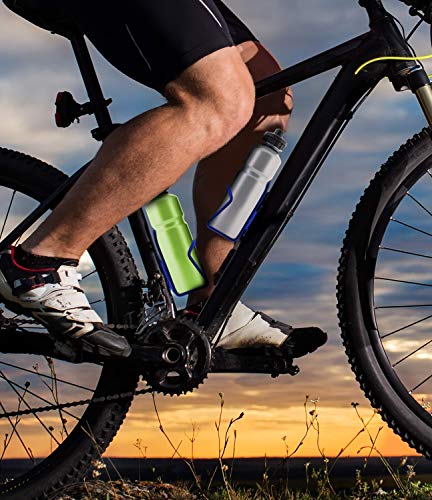 Aduro Bike Water Bottle Holder Aluminum Cage, [2X Pack] Bicycle Water Bottle Mount Lightweight For Cycling Fits Any Bike With Easy Installation (Blue) #TOP5