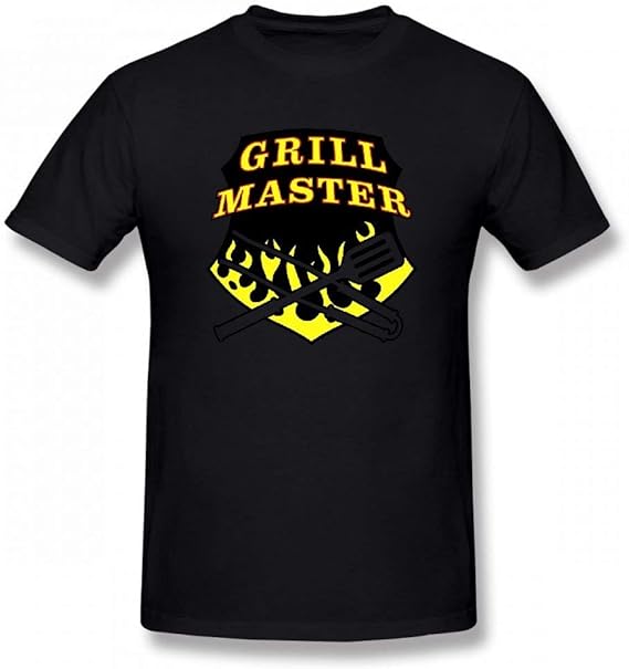 Grill Master I Customizable Personalized Men’s T-Shirt Tee Black