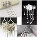 WXJ13 Silver Plated Curb Cable Chain for Jewelry Making, Brand 33FT Unfinished DIY Jewelry Making Chains Necklace with 20 Lobster Clasps and 50 Jump Rings, 2 x 3mm, Spool Packaged