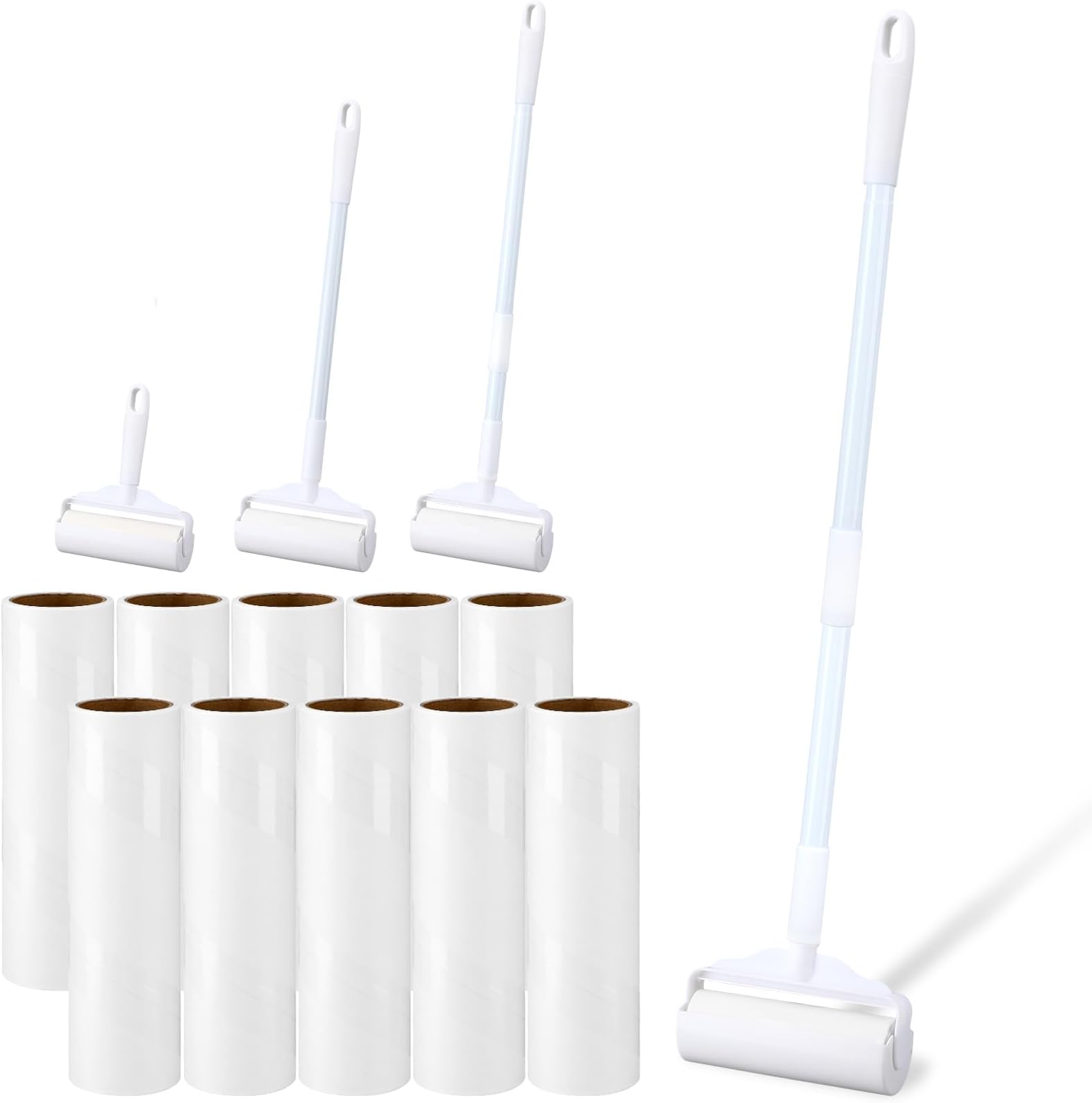 Maxcheck Large Lint Rollers for Floor 6.3 Inch Wide Sticky