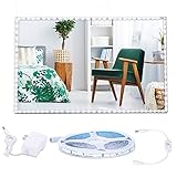 13ft Flexible Led Strip Lights, Bendable Led Vanity Mirror Lights, DIY 240 LEDs Makeup Vanity Light,...