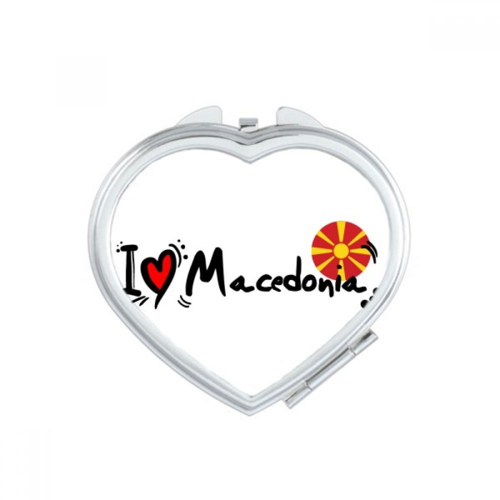 Miroir compact de poche J'aime Singapour pour vos retouches en voyage