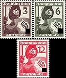 luftschutzraum vorschriften Erhaltung: Postfrisch** MNH, philaseum Briefmarken: Deutsches Reich 1937 - Mi.Nr. 643-645, Luftschutz, Postfrisch