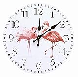 wanduhr pink Uhrwerk läuft durch, kein Ticken!