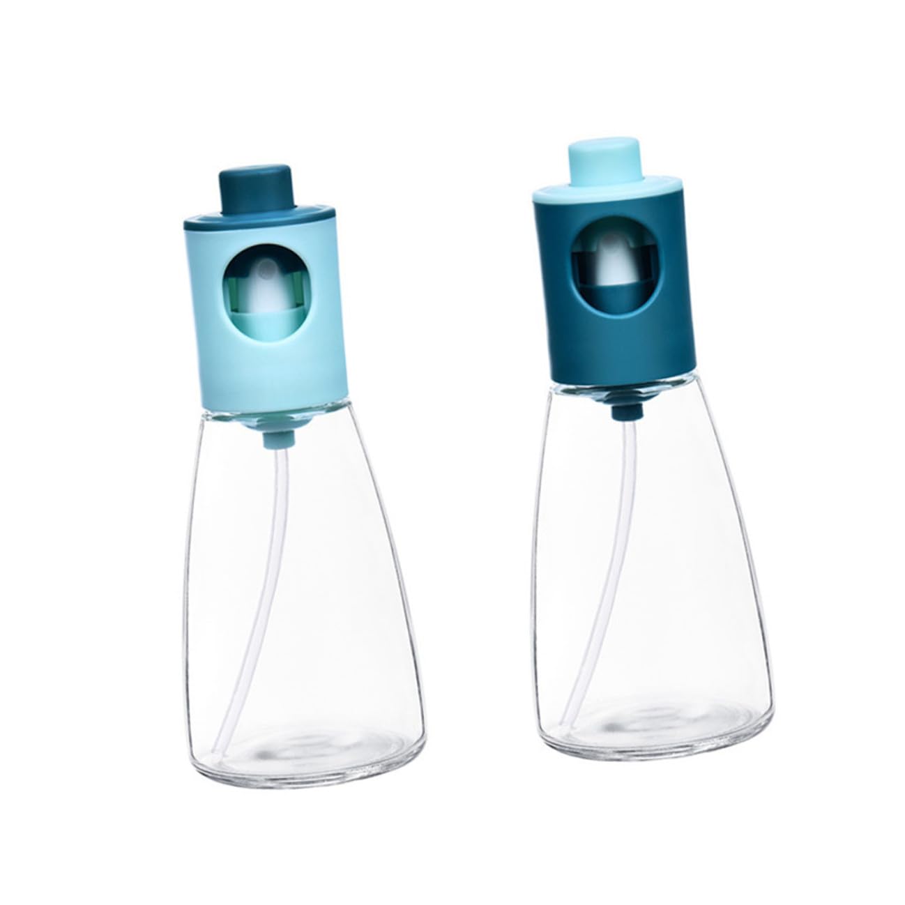 Botella pulverizadora de aceite para barbacoa y cocina con spray presionable de 2 piezas