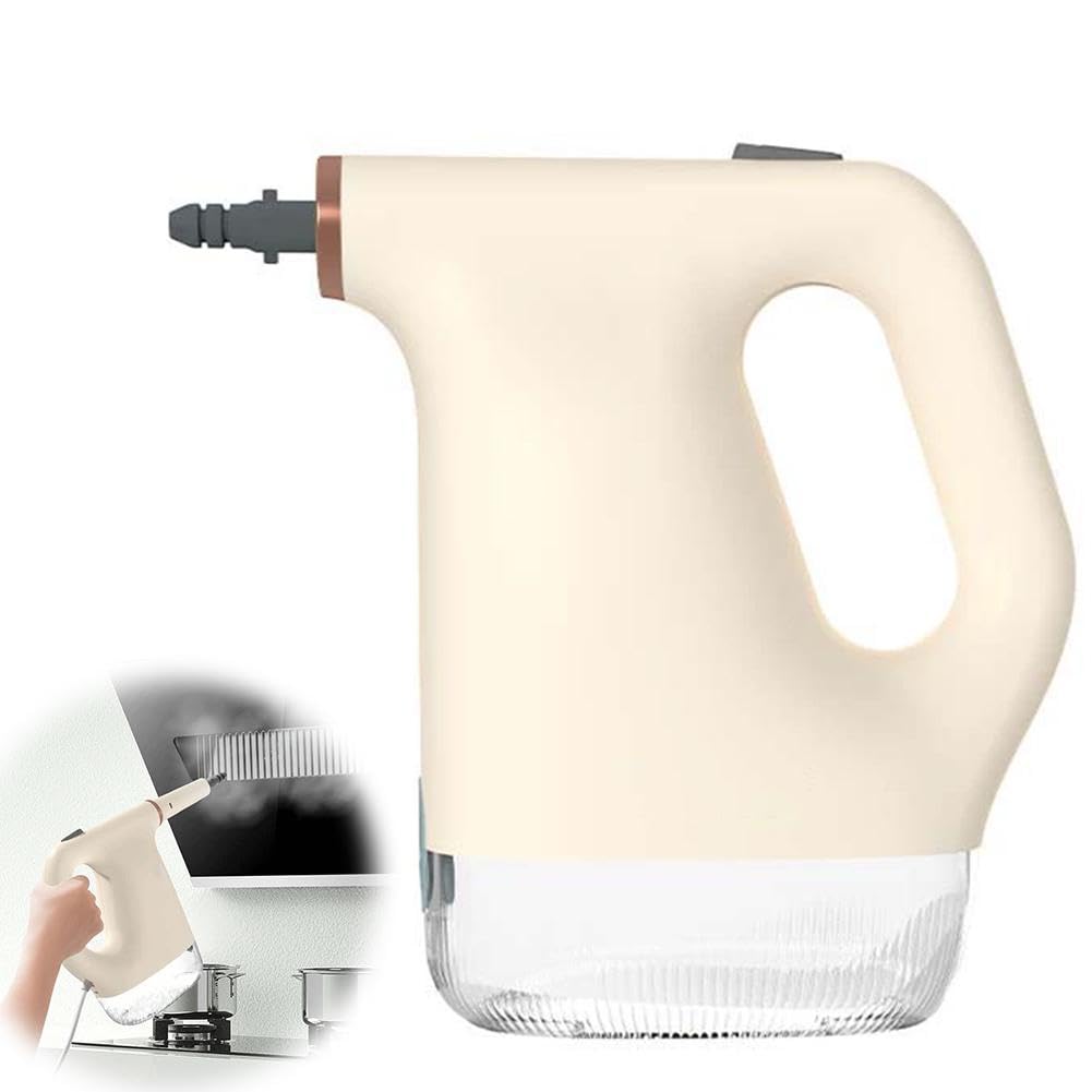 Handheld Steam Cleaner with 6 Accessories 20-Second Fast Heat-Up High-Pressure Steam Machine Multi-Purpose Portable Steamer for Kitchen Grease