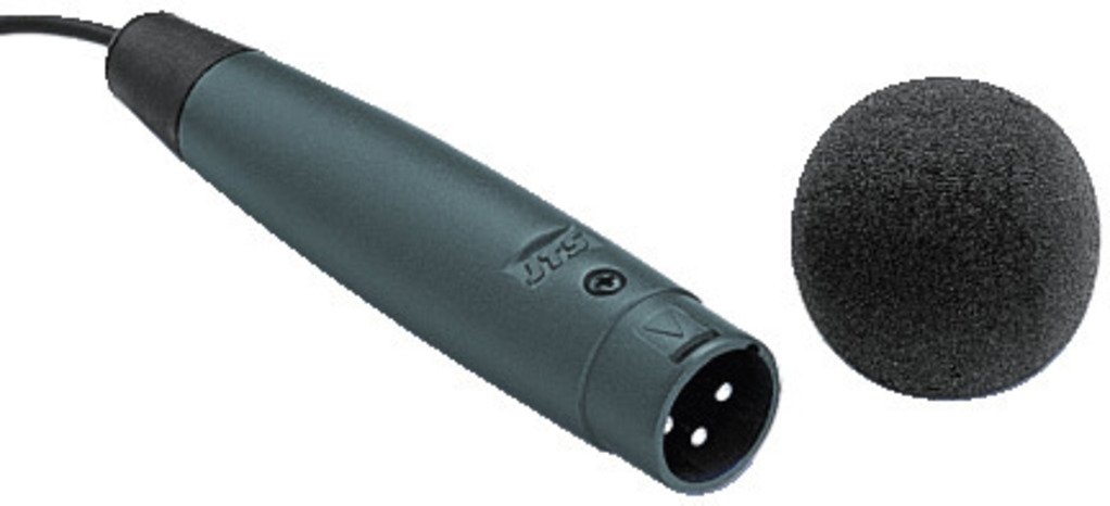 JTS Micro d'instrument électrique CX-516 - pour accordéon, Piano ou Instrument à Vent - Micro col de Cygne avec étui de Transport et Protection Contre Le Vent - Noir