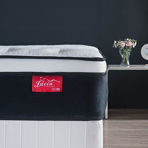 Jacia-House-King-Mattress-12-Inch-Pillow-Top-Pocket-Spring-Hybrid-Mattress-Bed-in-a-Bag-100-Natural-Latex-Double-Hybrid-Firm-Mattress-King