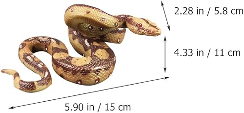 Miniatura 2 de Juguete realista de serpiente – 1 figura de serpiente falsa para Halloween, accesorios de broma de plástico de alta simulación, figura espeluznante