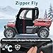 QYMOTO Hisun 400 Cab Enclosure with Zipper Window,Double-Layer Upgraded Zipper Soft Side Doors for Hisun 400 UTV,Co-leman UT400,Hisun Sector 400,Massimo MSU400 Parts(Not Fit for MP9 T400)