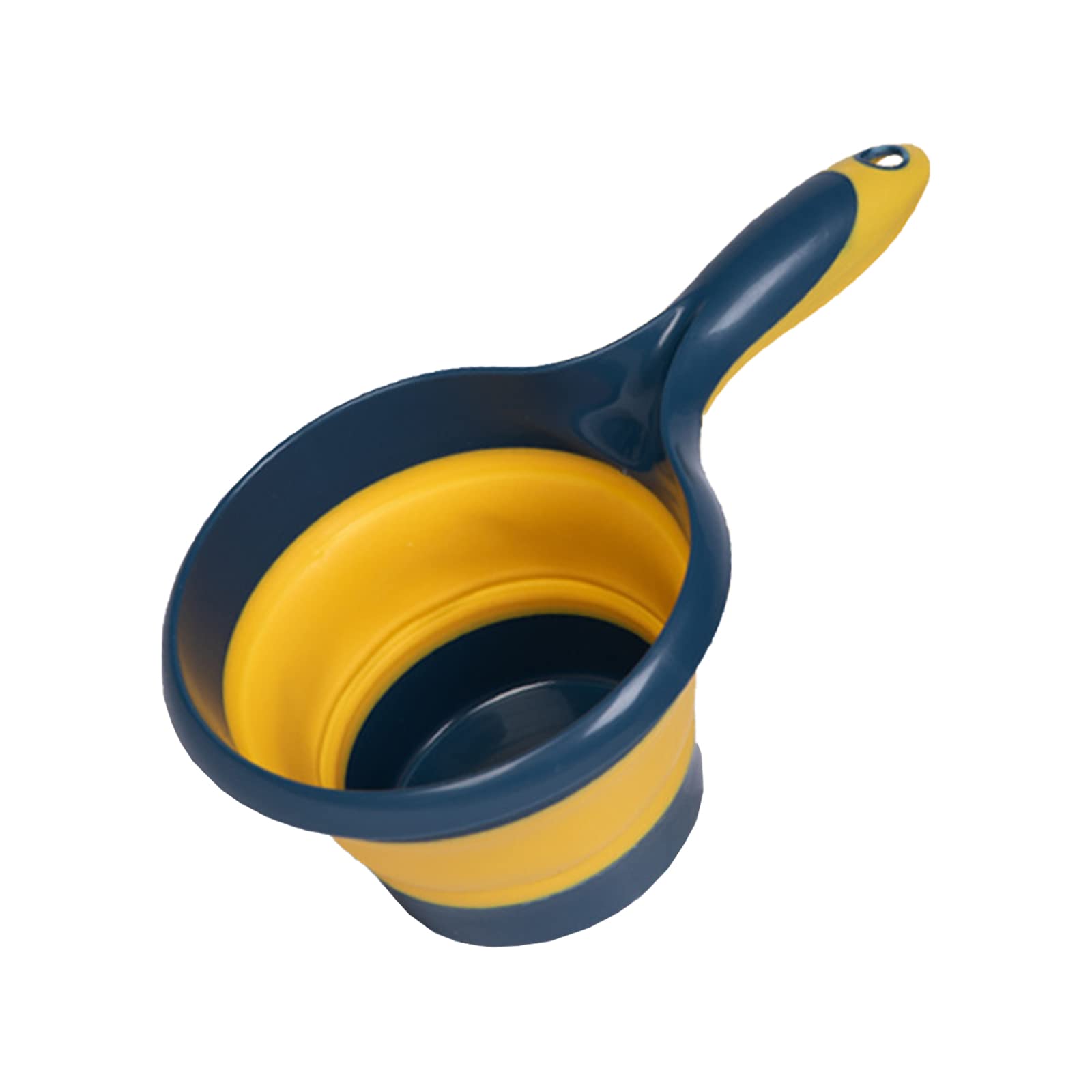 YAIYEFU Foldable Water Ladle,Long Handle Water Dipper Bath Ladle with Hanging for Water Kitchen Bathroom Garden Tea Ceremony