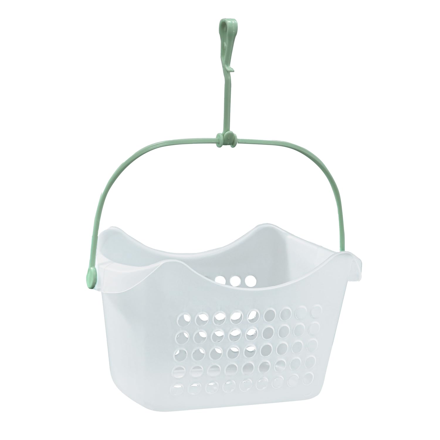 JVL Peg Basket with Handle – Holds Up to 100 Standard Sized Clothes Pegs – Laundry Storage