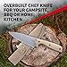 Off-Grid Knives - Sierra Chef Knife with Sandvik 14C28N Stainless Steel, Kydex Sheath and Belt Clip, G10 Scales, Camping, BBQ & Home Kitchen Use (Coyote)
