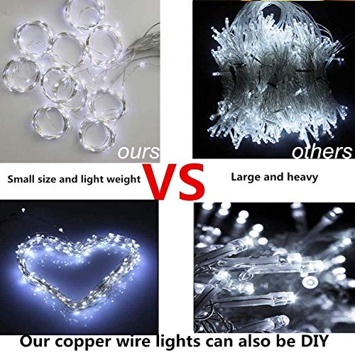 Unihoh LED Curtain Lights, Window Curtain Fairy Twinkle Lights 3mx3m 300leds USB Operated 8 Modes Icicle LED String Lights with Remote & Timer for Indoor Xmas Party Home Garden Decoration(Cool White)