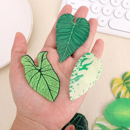 12 imanes decorativos en forma de hoja para refrigerador miniatura 4