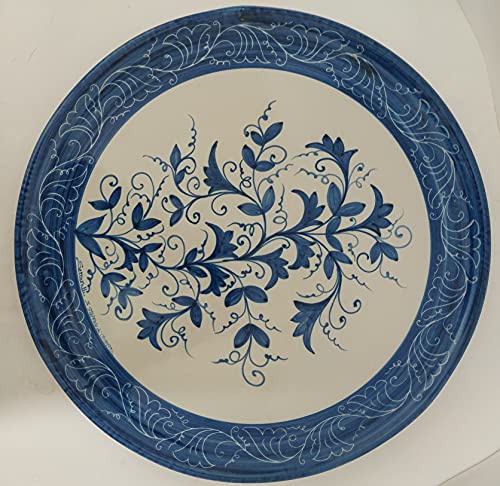 ceramica Piatto Centro Tavola - Antiche Ceramiche di Santo Stefano di Camastra by Ceramiche Serravalle interamente realizzato a mano