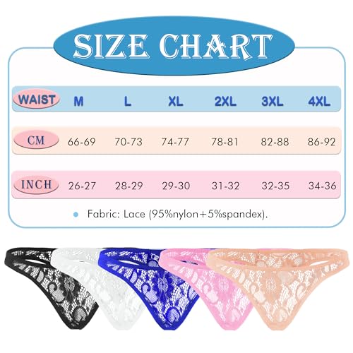 Mens Lace Underwear Thongs Sissy Panties Low Rise Briefs See Through Thongs Nightwear Clubwear4