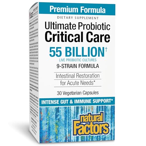 Natural Factors Ultimate Probiotic Critical Care, Supports Intestinal Restoration, 9