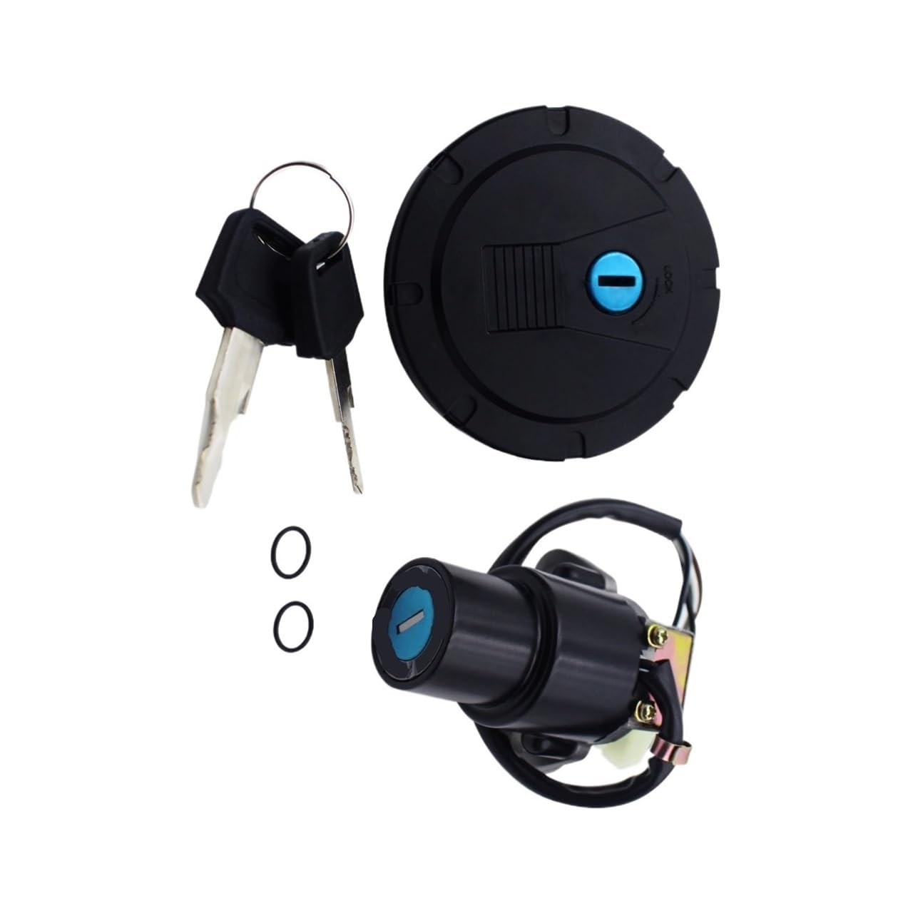 Interruptor de encendido KLR650 con tapa de combustible hermética y llaves de precisión 5