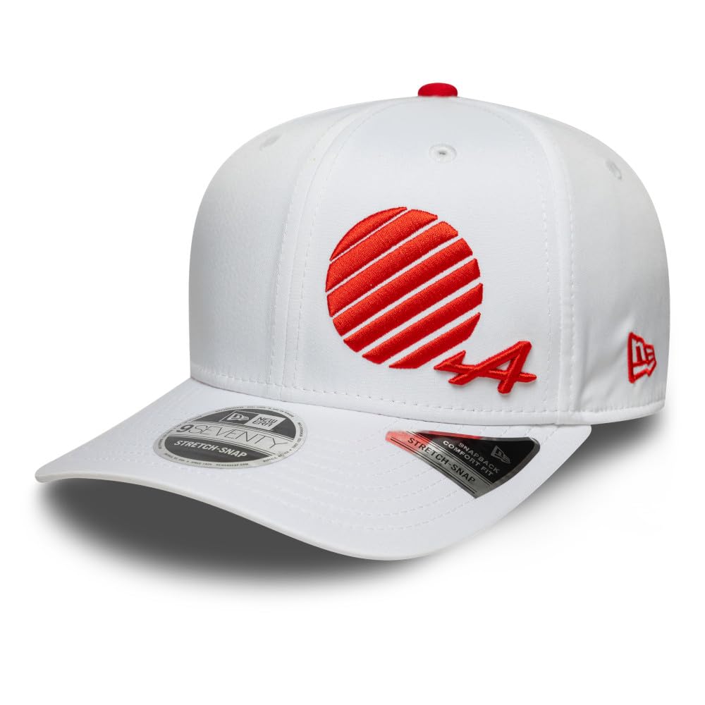 New Era Unisex White Alpine F1 Team, Official 2025 Collection, Japan Suzuka Special Edition Baseball Cap, Red, Adjustable