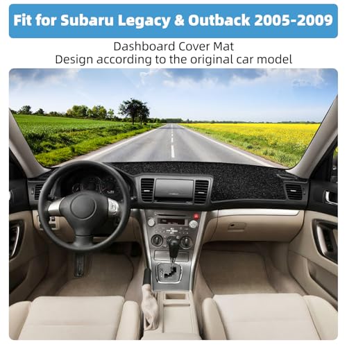 Image of Dash Cover Mat for Subaru Legacy & Outback 2005 2006 2007 2008 2009 Non-Slip Dashboard Cover Mat Sunshade UV Rays Protector Interior Accessories
