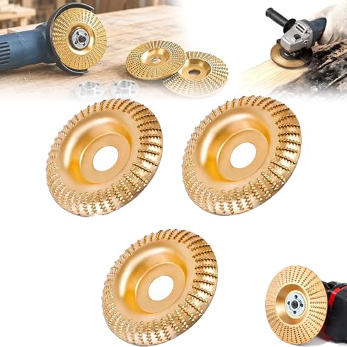 Image of 2026 New Angle Grinder Polishing Pad Tungsten Carbide Sanding Discs,Upgrade Heavy Duty Tungsten Carbide Wheel,Wood Carving Discs for 4 inch & 4-1 /2 inch Grinders Cutting Shaping Sanding. (3*Circular Arc)